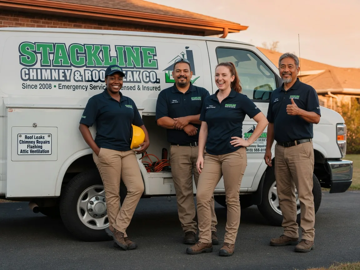 Chimney flashing repair company in Edgewood, TX